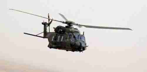 شاهد بالفيديو.. لحظة تدمير الطائرة الهليكوبتر التي استخدمها الحوثيون جنوب مأرب