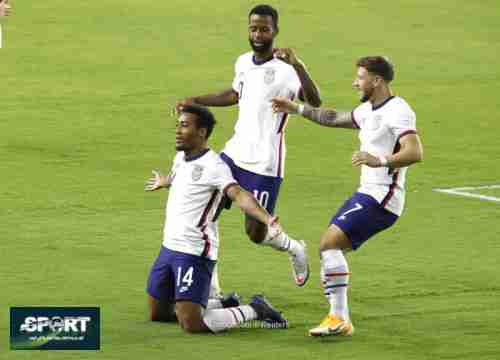 بالصور: أمريكا تسحق ترينيداد وتوباجو وديًا.