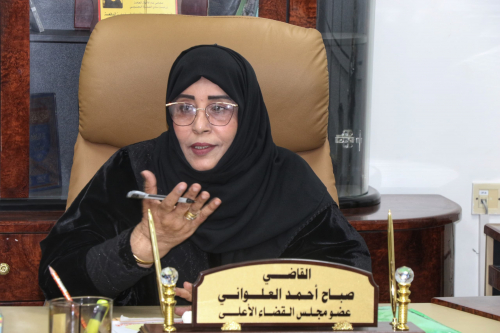 القاضي صباح العلواني تلتقي فريق مشروع وصول النساء للخدمات التابع لاتحاد نساء اليمن