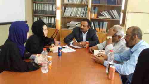 الوكيل النوبة يلتقى رئيسه فريق خبراء المنظمة الدولية للمعاقين بعدن 