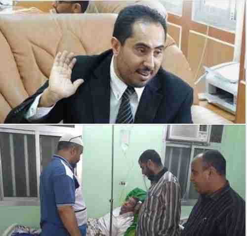 وزير الشباب والرياضة يوجه بصرف تذكرتي سفر و مبلغ مالي لعلاج الصحفي الكبير هاشم الوحصي