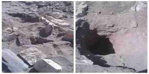 سابقة خطيرة وواحدة من أبشع جرائم العصر.. الحوثيون يلجأون لـ”نبش القبور“ جنوبي مأرب (صور)