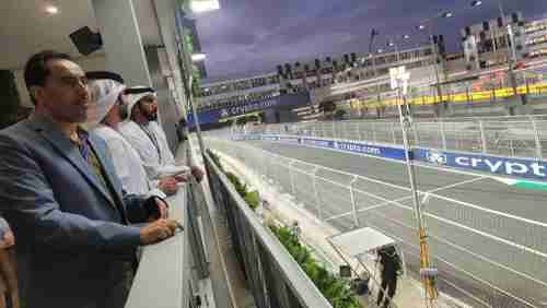البكري يشهد أحد أكبر السباقات العالمية للسيارات في جدة السعودية(الفور ميلا)(