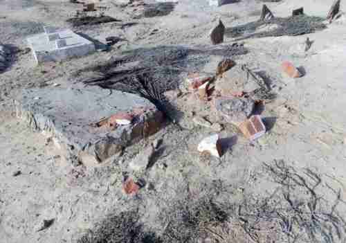  تدمير مقبرة والعبث بقبور الموتى في محافظة حضرموت