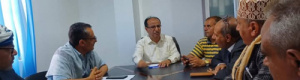 تعز.. فؤاد فاضل يناقش أوضاع نادي النور صبر