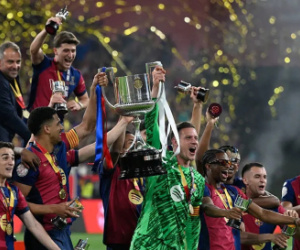برشلونة يفوز على ريال مدريد ويتوج بكأس الملك الاسباني 