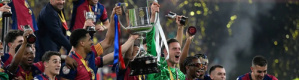 برشلونة يفوز على ريال مدريد ويتوج بكأس الملك الاسباني 
