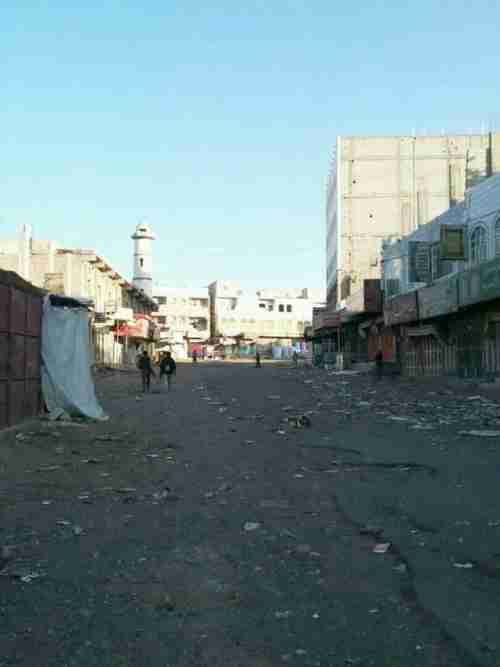 أول صورة من سوق قعطبة بعد تطهيرها من الحوثة صباح اليوم 