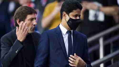 شاهد.. رد فعل الخليفي بعد "مطاردته" في مدريد وسؤاله عن مصير مبابي