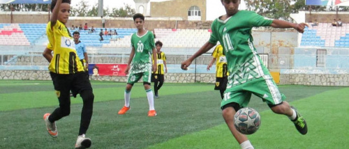 الصقر يهزم الرشيد في بطولة البراعم لأندية تعز