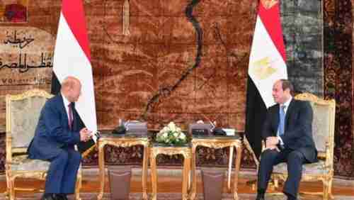 ”الزبيدي” يلزم الصمت أمام إعلان ”السيسي” دعمه لوحدة اليمن
