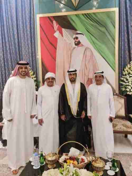 رئيس هيئة التشاور والمصالحة اليمنية يحتفل بزفافه في عاصمة الإمارات