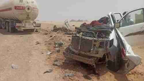 نجاة سائق يمني بأعجوبة بعد وفاة جميع الركاب في حادث مروع