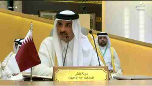شاهد بالفيديو أمير دولة قطر يتحدث عن حل للأزمة اليمنية والنزاعات في قمة جدة