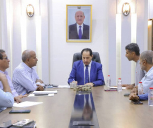 البكري يلتقي مدير مكتب الوزارة بالضالع ويناقش معه قضايا الشباب والرياضيين