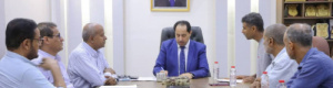 البكري يلتقي مدير مكتب الوزارة بالضالع ويناقش معه قضايا الشباب والرياضيين
