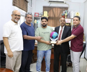 بولينج عدن يُكرم الخليفي بمناسبة فوزه برئاسة الاتحاد العربي للسباحة والألعاب المائية