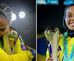 فريق «سيدات النصر»السعودي يودّع دلال وتهاني