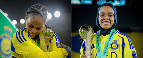 فريق «سيدات النصر»السعودي يودّع دلال وتهاني