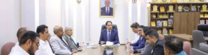 الوزير البكري يوجه بمتابعة أرضية ملعب نادي الجلاء بعدن