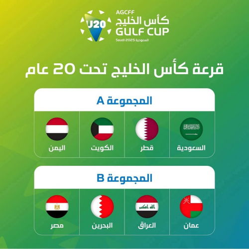 سحب قرعة كأس الخليج العربي للشباب 2025.. اليمن في مجموعة نارية