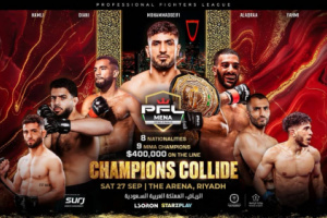 (PFL) تعلن عن نزالات نصف النهائي في بطولة الشرق الأوسط وشمال أفريقيا بالرياض