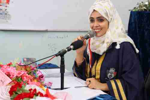 الماجستير بامتياز للباحثة هدى الكازمي من قسم الإعلام بجامعة عدن 