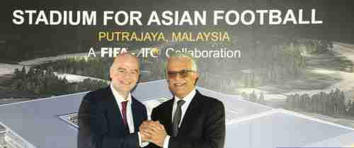 بناء ملعب جديد بالتعاون مع الاتحاد الدولي لكرة القدم لتعزيز صعود كرة القدم الآسيوية