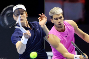سينر وألكاراز.. مواجهة جديدة في نهائي «Six Kings Slam 2025»