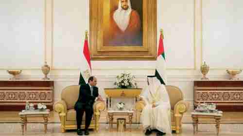  اليمن على طاولة مباحثات السيسي ومحمد بن زايد في الامارات 