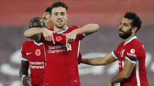جوتا ينقذ ليفربول في آخر 5 دقائق