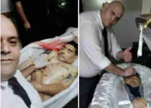 بسبب التقاطه صورة سيلفي مع جثة “مارادونا”.. انتقام بشع من مغسل موتى في الأرجنتين.. فيديو