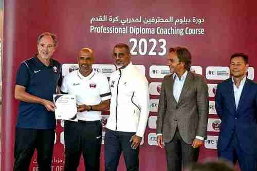 وحدة صنعاء يبارك لمدربه امين السنيني حصوله على شهادة تدريب كرة القدم (PRO)