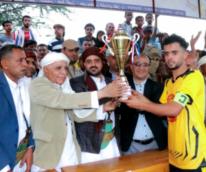 الصقر يُتوج بكأس أربعينية الشهيدة افتهان المشهري بفوز مستحق على منتخب المعافر