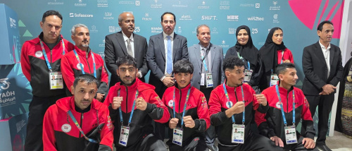 وزير الشباب والرياضة يزور البعثة اليمنية المشاركة في العاب التضامن الإسلامي في الرياض