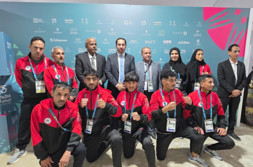 وزير الشباب والرياضة يزور البعثة اليمنية المشاركة في العاب التضامن الإسلامي في الرياض