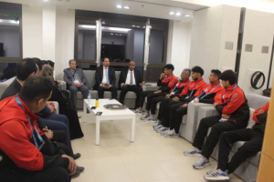 وزير الشباب والرياضة يزور البعثة الرياضية اليمنية المشاركة في التضامن الإسلامي بالرياض 2025