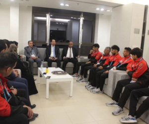 وزير الشباب والرياضة يزور البعثة الرياضية اليمنية المشاركة في التضامن الإسلامي بالرياض 2025