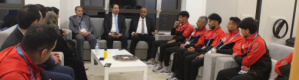 وزير الشباب والرياضة يزور البعثة الرياضية اليمنية المشاركة في التضامن الإسلامي بالرياض 2025