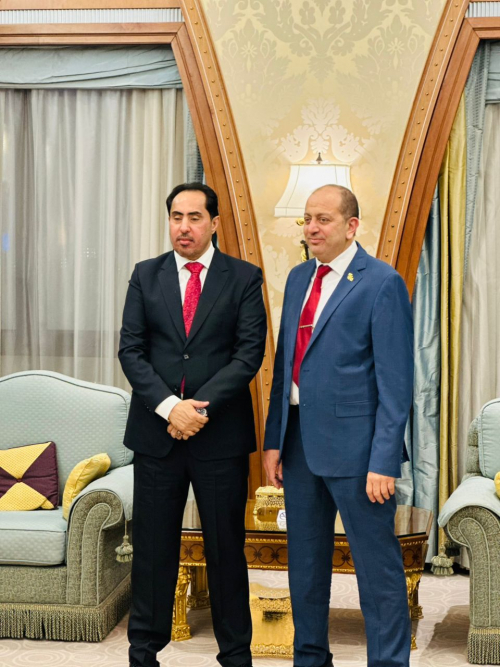 وزير الشباب والرياضة يبحث مع نظيره السوري اوجه التعاون المشترك