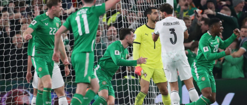 البرتغال تسقط أمام إيرلندا.. ورونالدو يُطرد