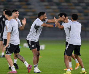 الاماراتي يختتم تحضيراته للقاء العراق بالبصرة في تصفيات المونديال