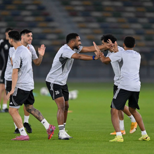 الاماراتي يختتم تحضيراته للقاء العراق بالبصرة في تصفيات المونديال