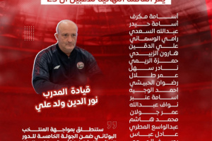 ولد علي يعلن قائمة المنتخب اليمني النهائية لتحدي آسيا وكأس العرب في نوفمبر الناري