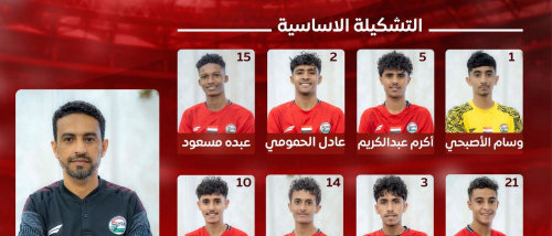 الاصبحي يعلن تشكيلته الرسمية لمواجهة غوام في التصفيات الآسيوية