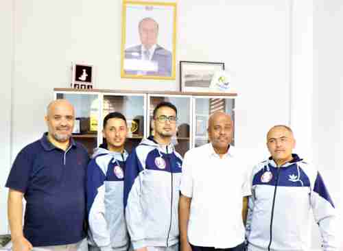 وكيل قطاع الرياضة يلتقي منتخب السباحة المشارك في بطولة العالم للسباحة في  أبوظبي