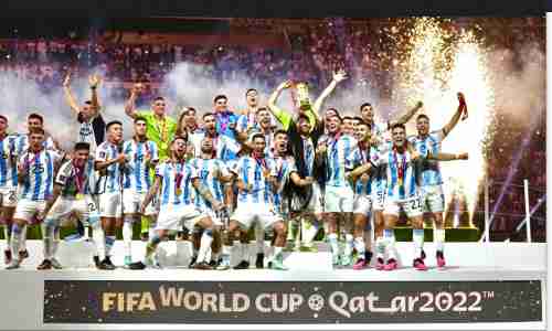 رئيس الاتحاد اليمني لكرة القدم يبارك للمنتخب الارجنتيني التتويج باللقب الثالث والمنتخب الفرنسي ثانياً وكرواتيا ثالثاً ويشيد بمنتخب المغرب ووصوله الى المركز الرابع