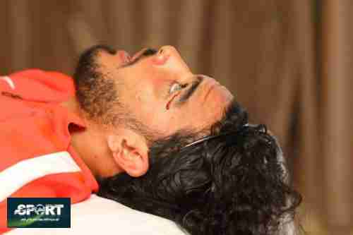 حجاج عويس يخضع لجراحة بسيطة في الوجه بعد إصابته في مران المصري