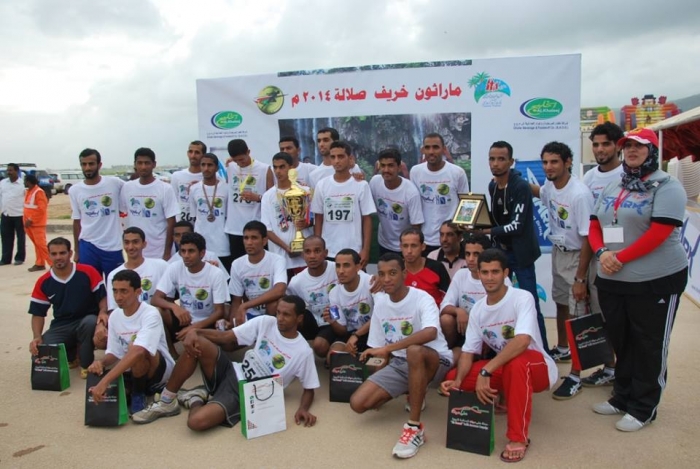 محافظة عدن تحرز المركز الثالث في سباق ماراثون خريف صلالة 2014