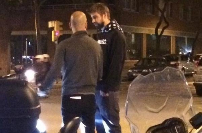 بيكيه وجوارديولا وشاكيرا ..صور تثير الجدل